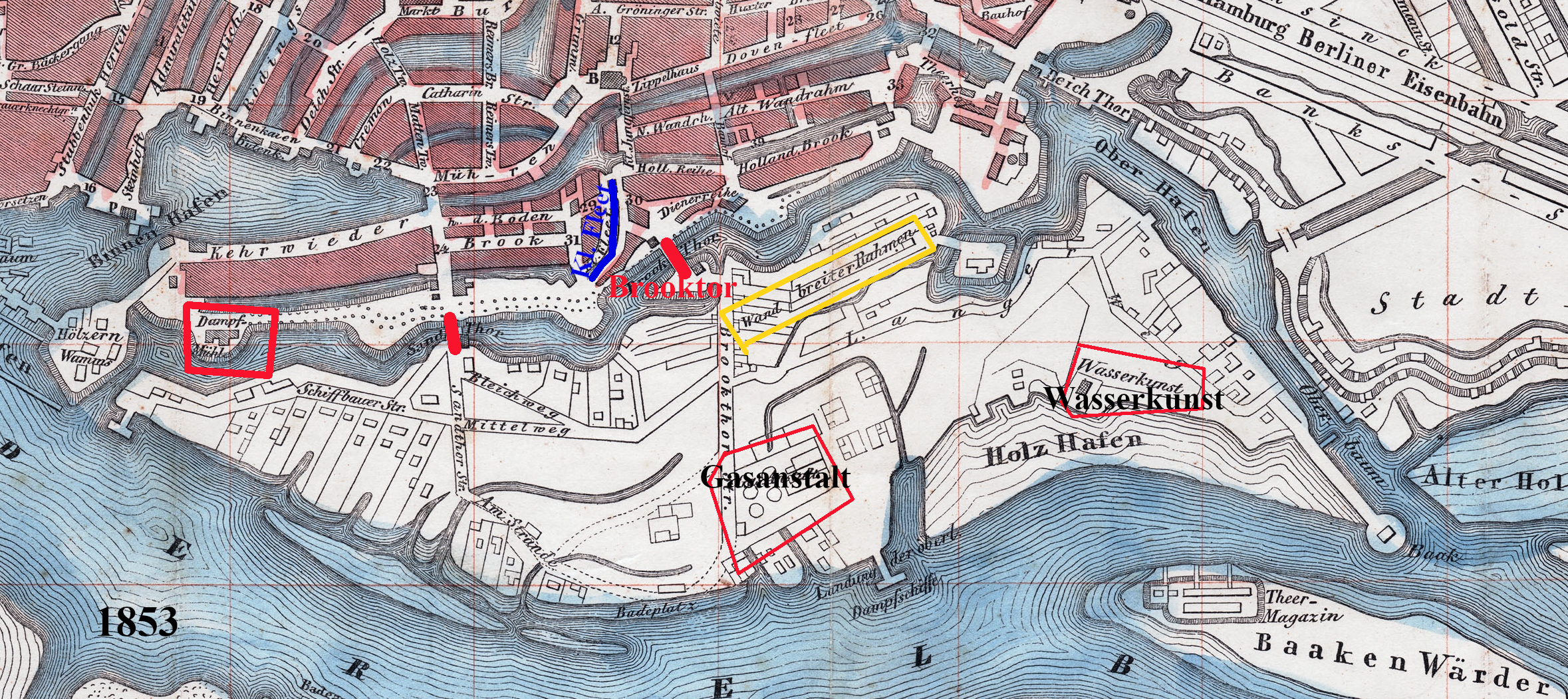 Historische Karte 1853